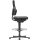 Arbeitsdrehstuhl Nexxit Gleiter+Fußring PU-Schaum schwarz Griff grau 570-820mm