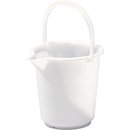 Eimer 10,5l HD-Polyethylen natur Kunststoffbgel D.286mm...