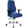 Bürodrehstuhl m.Punktsynchrontechnik blau 430-510mm o.Lehnen Trgf.110kg TOPSTAR