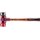 Schonhammer SIMPLEX L.330mm Kopf-Ø 40mm mittelh./hart HO Gum.schw./Plastik rot