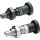 Rastbolzen GN 817 d1 4mm d2 M 8 x 1mm l1 4mm Stahl,o.Rastsperre,m.Kontermutter