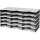 Sortierablage Trio 15 Fächer H363xB723xT331mm Polystyrol grau/schwarz STYRO