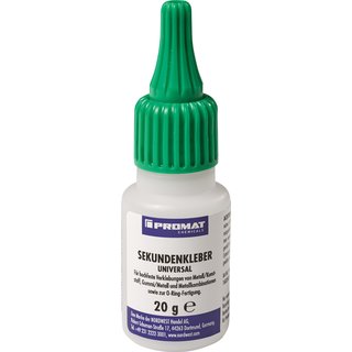 Sekundenkleber Univ.20g NSF P1 farblos Flasche PROMAT CHEMICALS