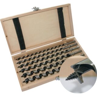 Schlangenbohrersatz 6-tlg.L.460mm 10-20mm in Holzkassette TECWERK