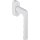 Fenstergriff Hamburg 0700/UD9020 Alu.F9016/verkehrsweiß 32-42mm Stand.HOPPE