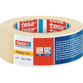 Kreppband 4323 leicht gekreppt hellbeige L.50m B.38mm Rl.TESA