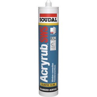 Acryl Acryrub SWS 310 ml wei Kartusche SOUDAL