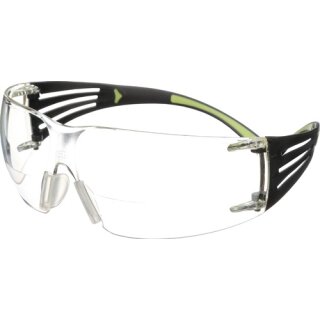 Schutzbrille Reader SecureFit™-SF400 EN 166 Bügel schwarz grün,Scheibe klar +2