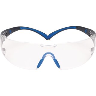 Schutzbrille SecureFit-SF400 EN 166-1FT Bügel graublau,Scheibe klar PC 3M