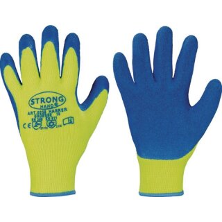 Handschuhe Harrer Gr.9 gelb/blau EN 388 PSA II
