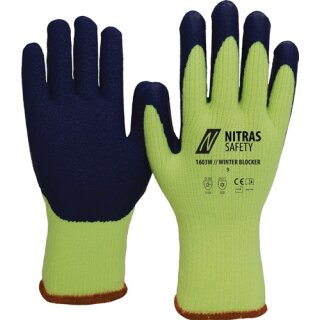 Kälteschutzhandschuhe Winter Blocker Gr.9 gelb/blau EN 388,EN 511 PSA II