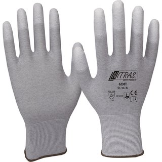 Handschuhe Gr.8 grau/wei EN 388,EN 16350 PSA II