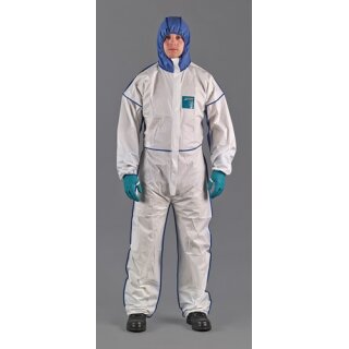 Schutzoverall AlphaTec® 1800 Comfort Gr.L weiß/blau PSA III ANSELL