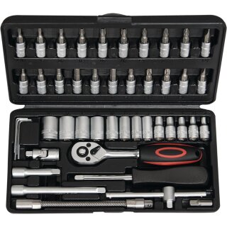 Steckschlüsselsatz 45-tlg.1/4 Zoll SW 4-14mm Z.72 6KT NOW