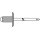 Blindniet Nietschaft dxl 4,0x12,0mm K12 Alu/Stahl 500 St.GESIPA
