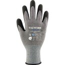 Handschuhe FlexN Gr.10 grau/schwarz EN 388 PSA II TECWERK