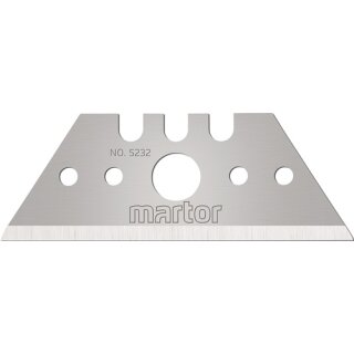 Trapezklinge Nr.5232 L53xB19xS0,63mm m.Lochung 10 St./Spender MARTOR