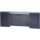 Werkzeugschrank H600xB1600xT200mm silber anth.4 Lochrückwände,2 Türen