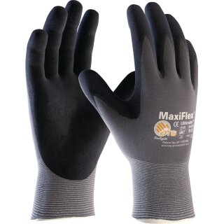 Handschuhe MaxiFlex Ultimate 34-874 Gr.8 grau/schwarz Nyl.m.Nitril EN 388 Kat.II