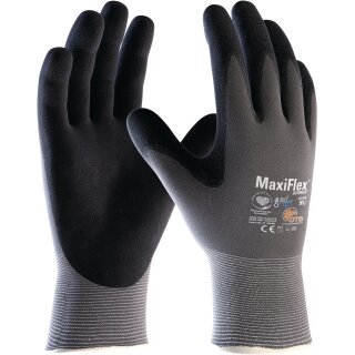 Handschuhe MaxiFlex Ultimate AD-APT 42-874 Gr.8 grau/schwarz Nyl. EN 388 Kat.II