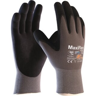 Handschuhe MaxiFlex Ultimate AD-APT 42-874 Gr.10 grau/schwarz Nyl. EN 388 Kat.II