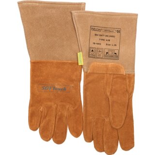 Schweißerhandschuhe Gr.XXL (10,5) orange Schweins-/Wildleder/Softtouch 5 PA