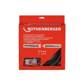 Rohrreinigungsspirale SMK L.2,3m Spiralen-D.16mm 3,0mm ROTHENBERGER