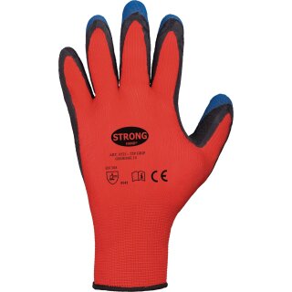 Handschuhe Tip Grip Gr.10 rot/schwarz/blau STRONGHAND