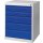 Schubladenschrank BK 600 H800xB600xT600mm grau/blau 5 Schubl.Einfachauszug
