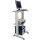 PC-Arbeitstisch H1180xB600xT500mm lichtgrau fahrbar