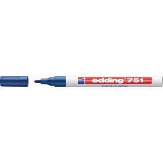Lackmarker 751 blau Strich-B.1-2mm Rundspitze EDDING