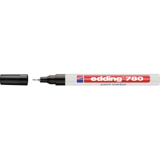 Lackmarker 780 schwarz Strich-B.0,8mm Rundspitze EDDING