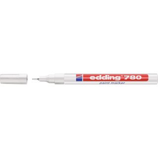 Lackmarker 780 weiß Strich-B.0,8mm Rundspitze EDDING