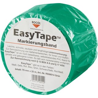 Bodenmarkierungsband Easy Tape PVC grn L.33m B.75mm Rl.ROCOL