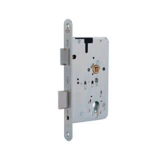 Panik-Einsteckschloss 2327 Fkt.E rd 20/65/72/9mm DIN re.VA 2-flg.BKS