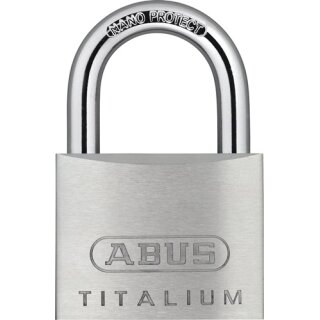 Zylindervorhangschloss 64TI/50 gl Schlosskörper-B.50mm Titalium gl.6511 ABUS