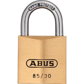 Zylindervorhangschloss 85/30 gl Schlosskörper-B.30mm MS gl.0402 ABUS