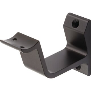 Handlaufträger 3552 Alu.schwarz elox.gewölbte Auflage HERMETA