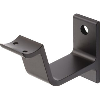 Handlaufträger 3553 Alu.schwarz elox.gewölbte Auflage HERMETA