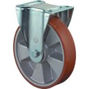 Schwerlast-Bockrolle D.125mm Trgf.450kg Guß-PU...
